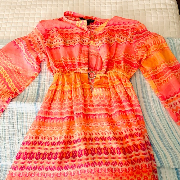 Colorful sheer beach cover up. - Picture 6 of 8